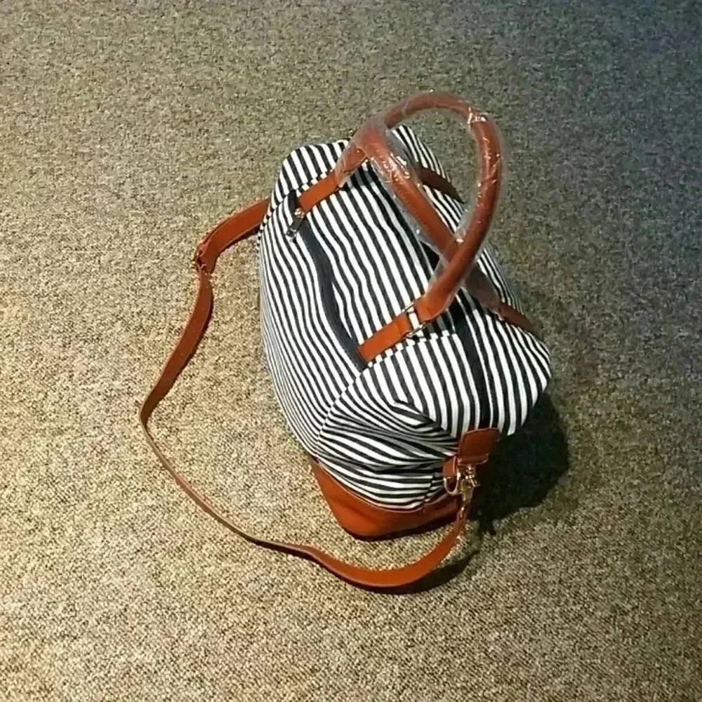 Woman ladies canvas weekend bag - Picture 5 of 7